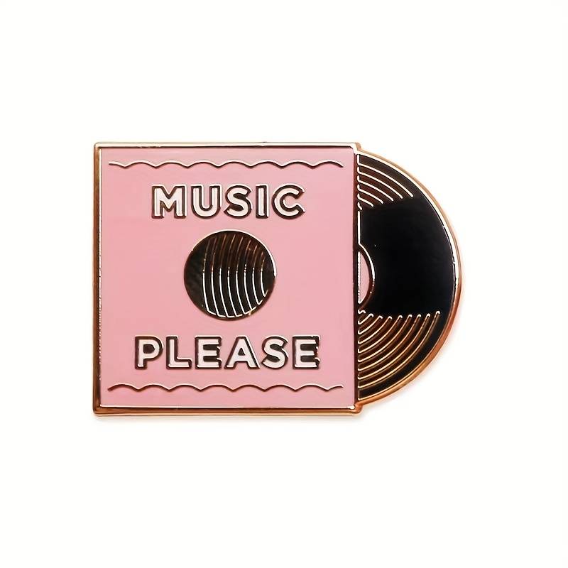 Pin's Vinyle 'Music Please' - Accessoire Mode Mélomane