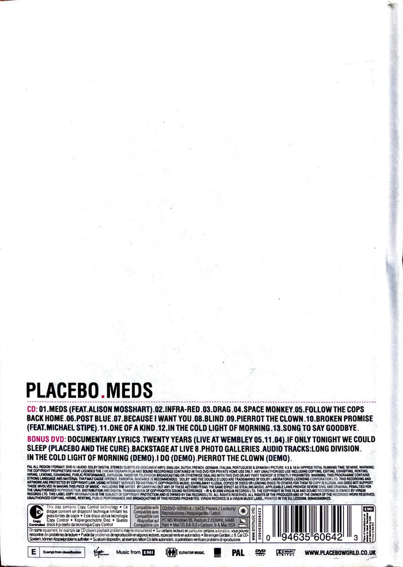 Placebo - CD+DVD - Meds (NM/VG+)