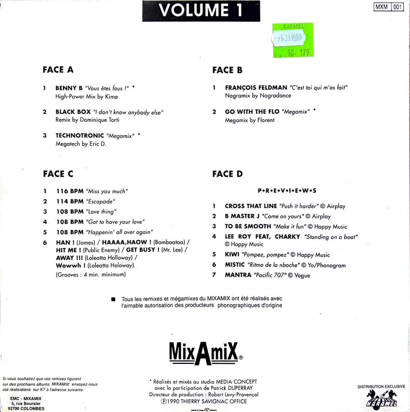 MixAmix Volume 1 - Double LP Spécial DJ (NM/NM)