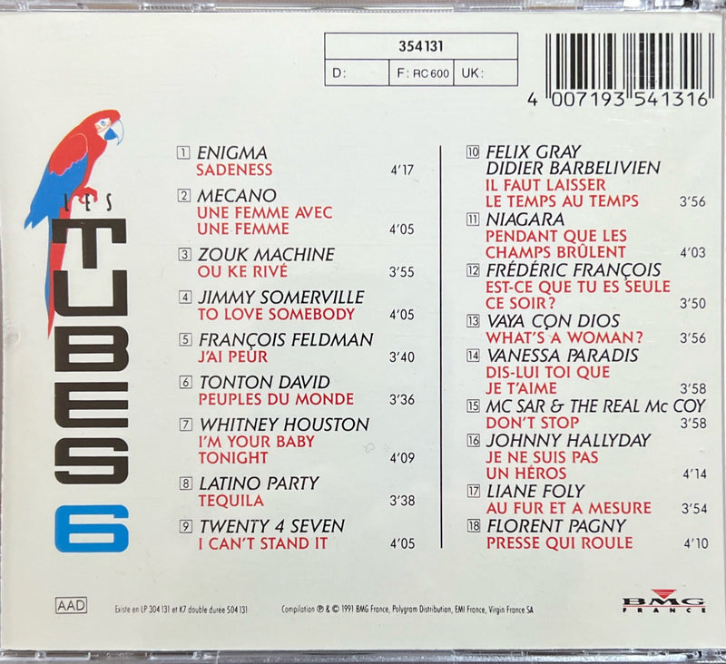 Les Tubes 6 - CD - Compilation Hits Années 90 (VG+/NM)