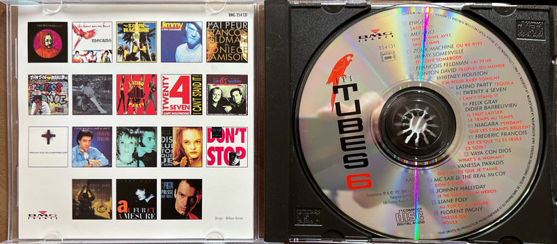 Les Tubes 6 - CD - Compilation Hits Années 90 (VG+/NM)