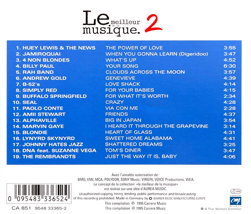 Compilation CD Le Meilleur De La Musique 2. 19 Titres Extraits Du Programme Europe2 (NM/VG+)