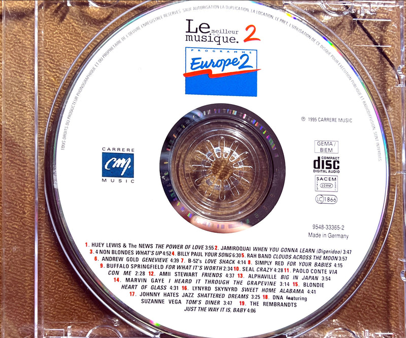 Compilation CD Le Meilleur De La Musique 2. 19 Titres Extraits Du Programme Europe2 (NM/VG+)