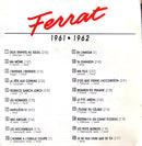 Jean Ferrat CD Ferrat 1961-1962 (NM/M)