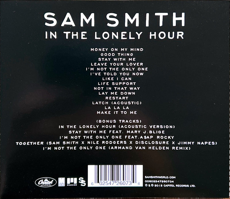 Sam Smith CD In The Lonely Hour (VG+/M)