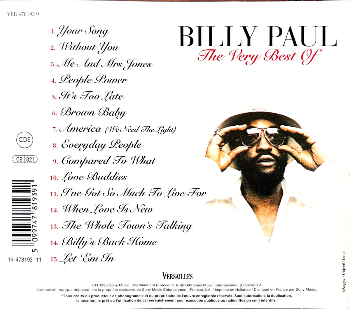 Amazon.co.jp: Me And Mrs. Jones: The Best Of Billy Paul