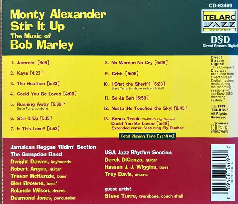 Monty Alexander - CD - Stir It Up: The Music Of Bob Marley (NM/M)