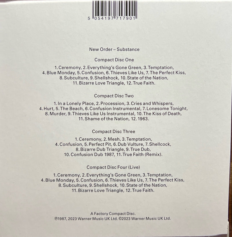 New Order - 4xCD - Substance 1987 (M/M)