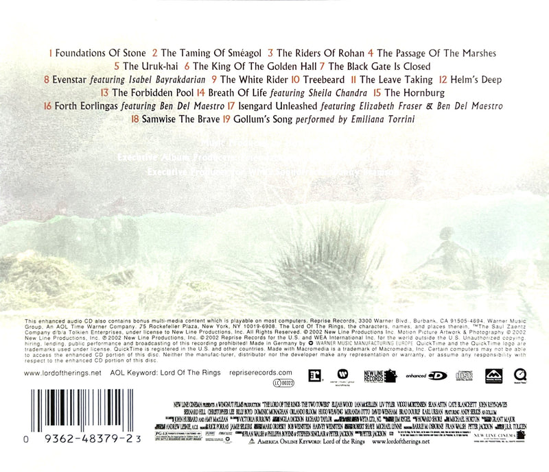 The Lord of the Rings: The Two Towers - Original Soundtrack CD - Howard Shore (NM/M)