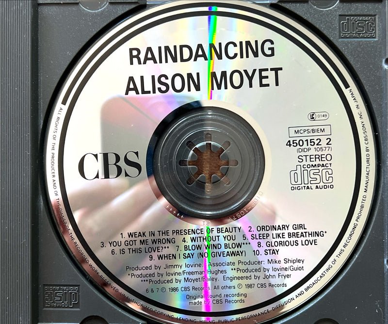 Alison Moyet - Raindancing - CD Album 1987 (NM/NM)