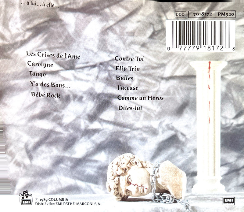Jeanne Mas - Les Crises de l'Ame - CD Album 1989 (NM/VG+)