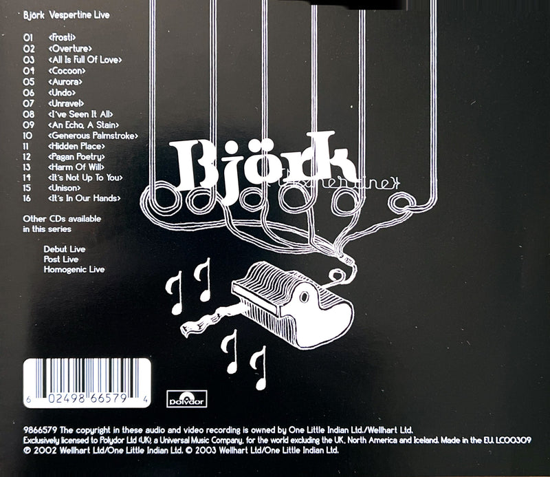 Björk - Vespertine Live - CD Album 2002 Édition Spéciale (NM/NM)