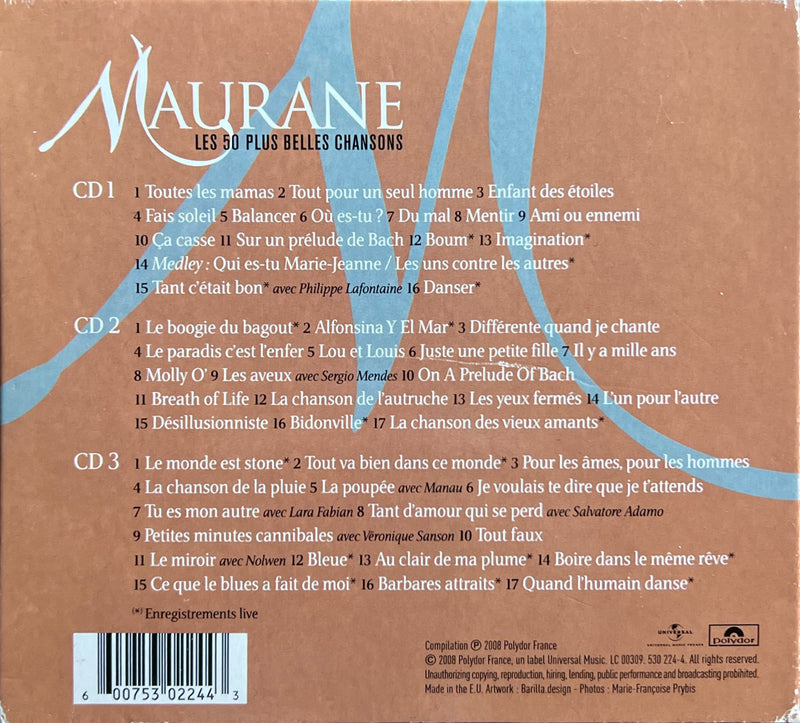 Maurane - Coffret 3 CD - Les 50 Plus Belles Chansons (NM/VG)