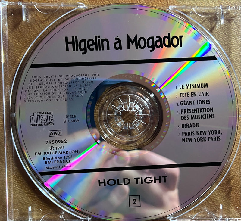 Jacques Higelin - 2 CD - Higelin À Mogador - Hold Tight (VG+/M)