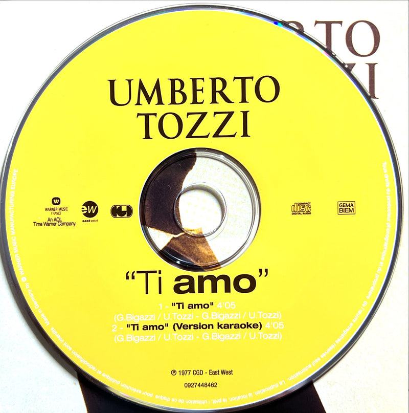 Umberto Tozzi - Ti Amo - CD Single 2 Tracks (1977) (NM/NM)