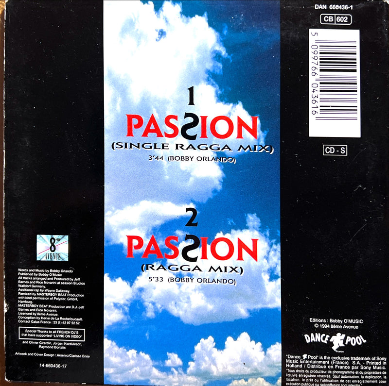 Gardenia - Passion - CD Single 2 Tracks (1994) (VG+/VG)