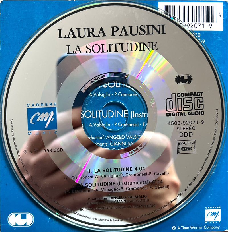 Laura Pausini - La Solitudine (CD Single) 1993 (NM/VG)