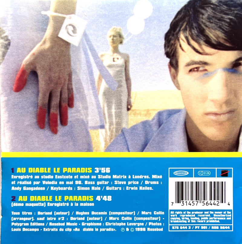 Doriand - Au Diable Le Paradis (CD Single) 1996 (NM/NM)