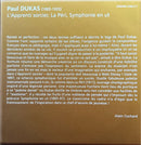 Paul Dukas - CD - L'Apprenti Sorcier (M/M)