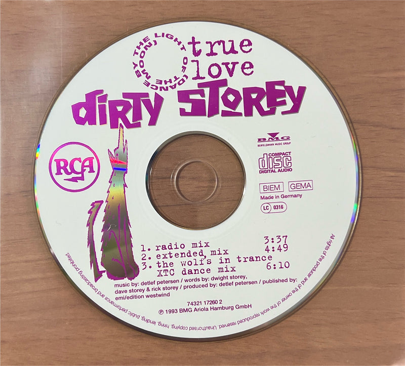 Dirty Storey CD Maxi True Love 1993 RCA (NM/NM)