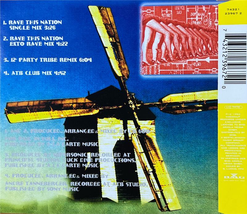 DJ Jacques O. CD Maxi Rave Can Can 1994 Coconut (NM/NM)