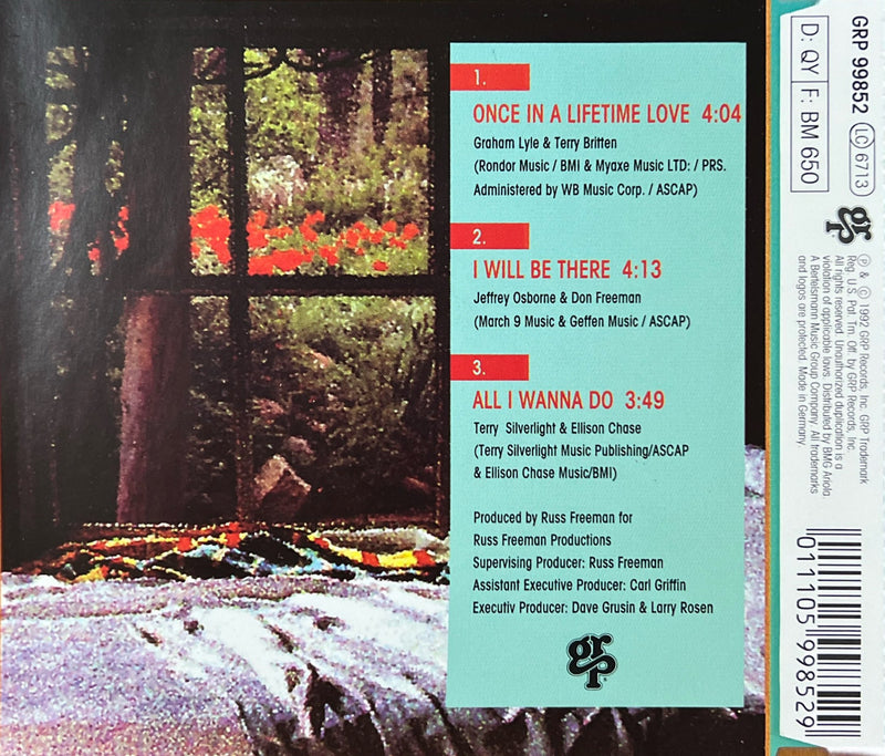 Carl Anderson CD Maxi Once In A Lifetime Love 1992 (NM/NM)