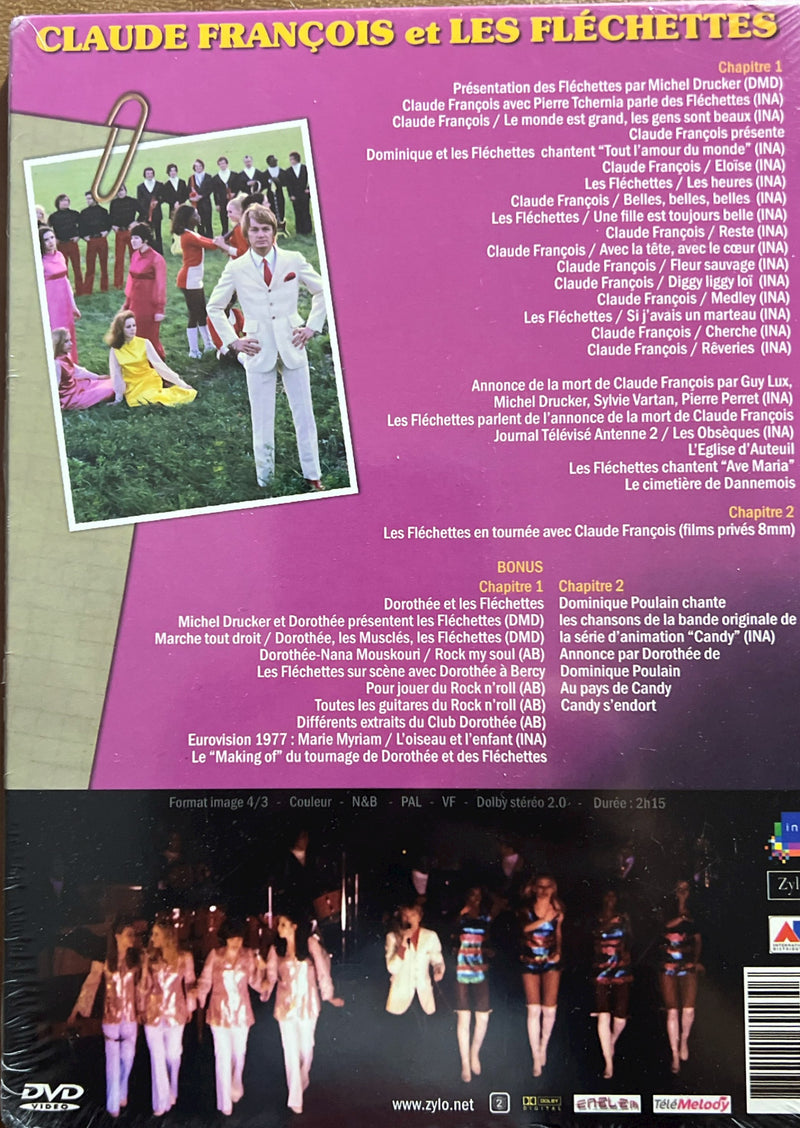 Claude François et Les Fléchettes - Nostalgie La Légende (DVD, INA/Zylo, 2h15) (M/M - Scellé)