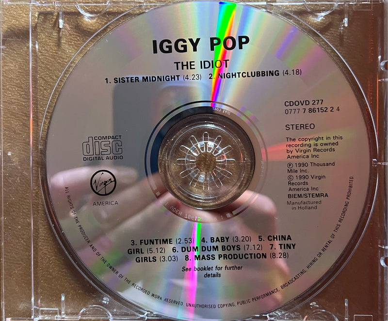 Iggy Pop - CD - The Idiot (VG+/VG+)