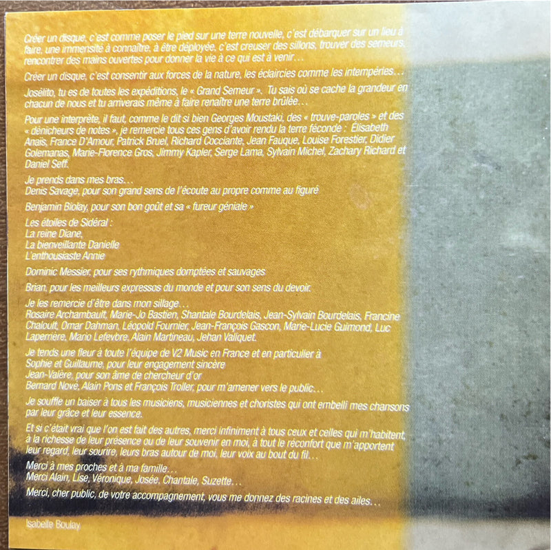 Isabelle Boulay - CD - Mieux Qu'Ici-Bas (VG+/VG+)