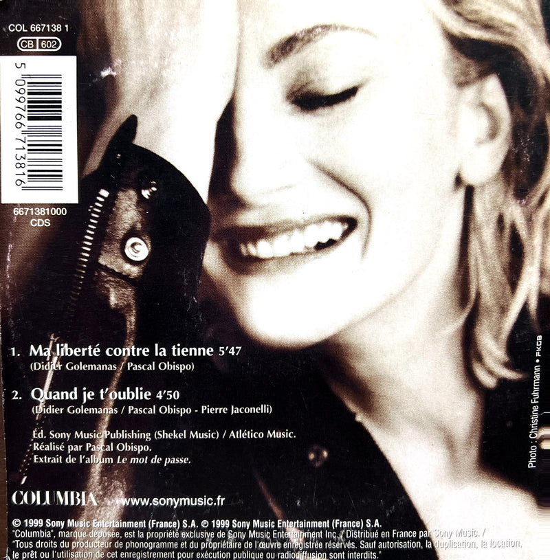 Patricia Kaas - Ma liberté contre la tienne (CD Single) 1999 (M/VG+)