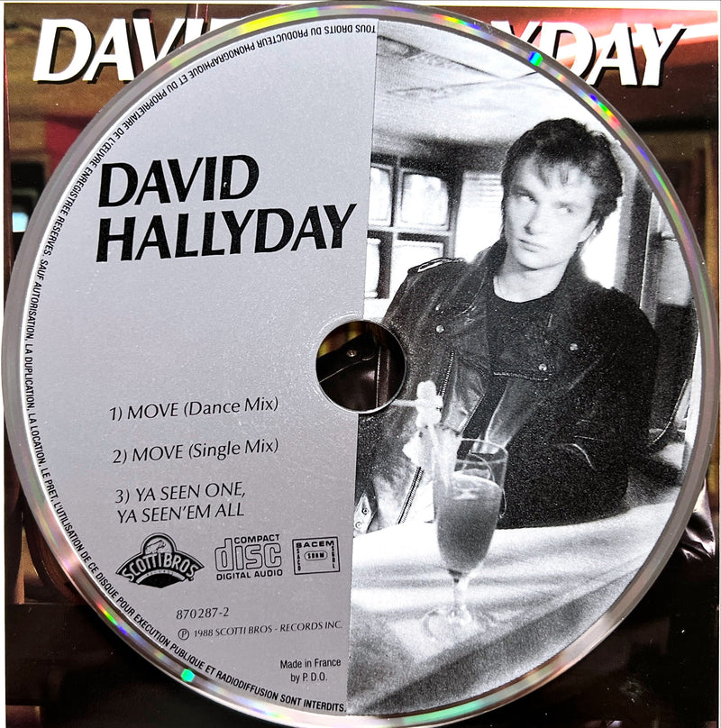 David Hallyday - Move (CD Single) 1988 (M/NM)