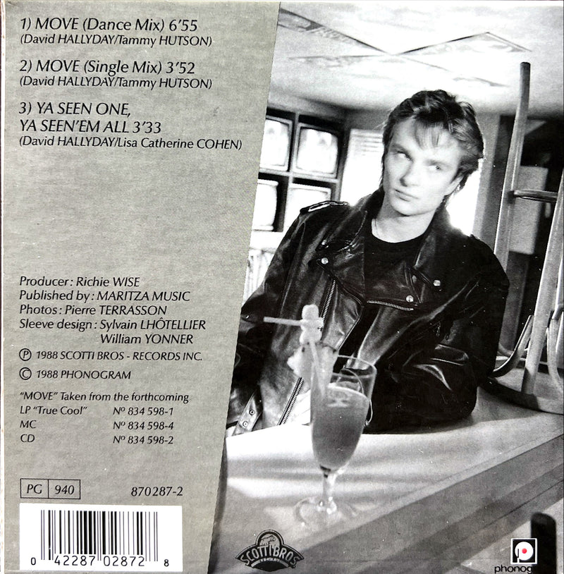 David Hallyday - Move (CD Single) 1988 (M/NM)