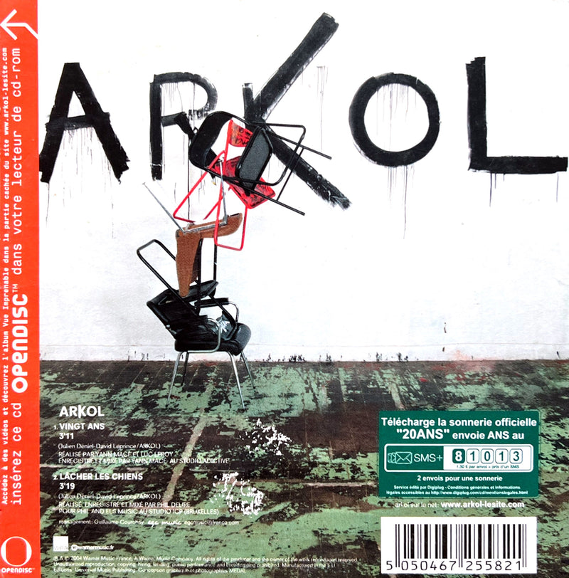 Arkol - 20 Ans (CD Single) 2004 (NM/VG+)