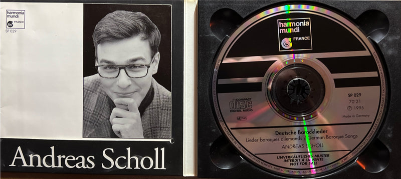 Andreas Scholl - CD - Deutsche Barocklieder - Promo (NM/VG+)