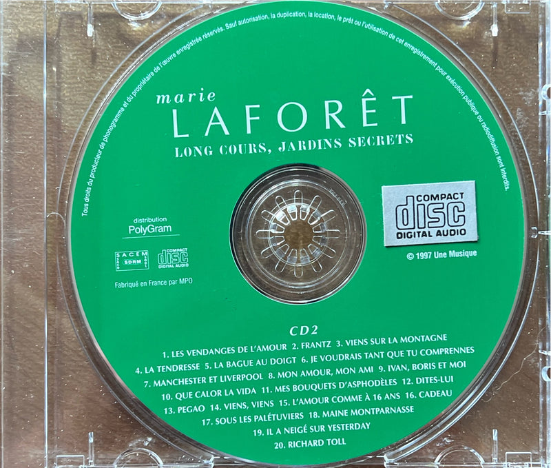 Marie Laforêt - 2CD - Long Cours, Jardins Secrets (NM/VG+)