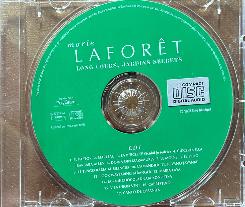 Marie Laforêt - 2CD - Long Cours, Jardins Secrets (NM/VG+)