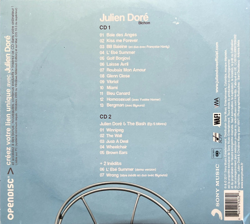 Julien Doré – Bichon (2CD 2011 Sony Music) (NM/NM)