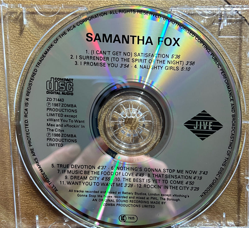 Samantha Fox - CD - Samantha Fox (VG+/VG)