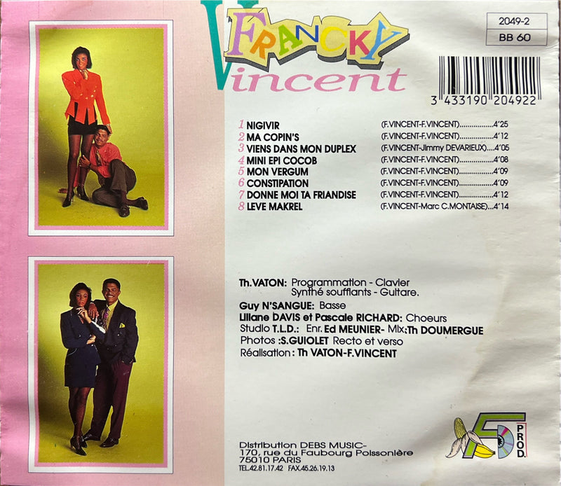 Francky Vincent - CD - Nigivir (NM/VG)