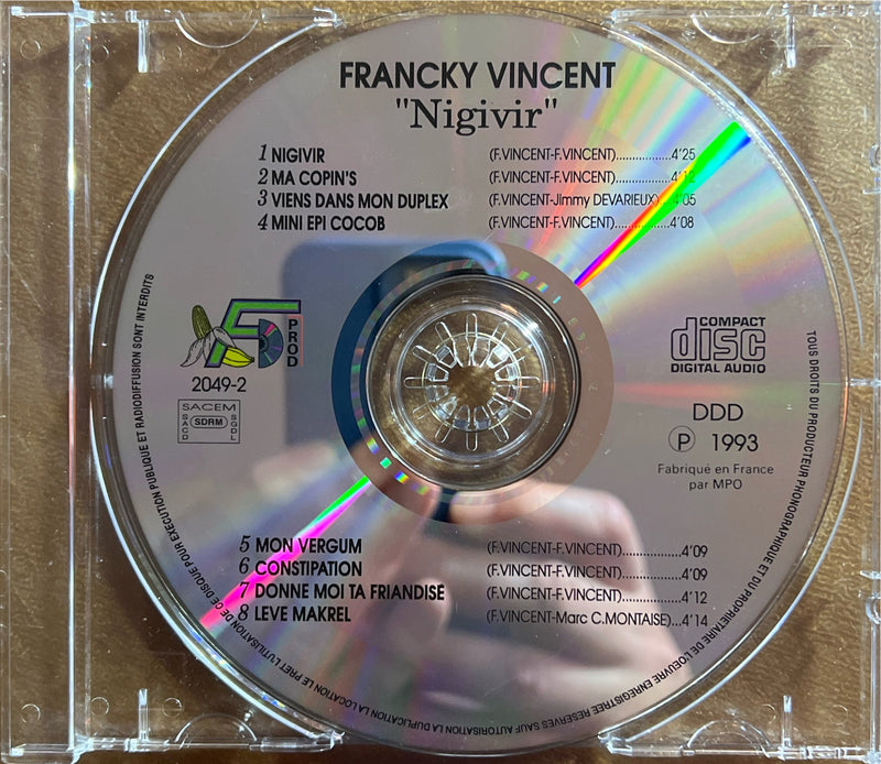 Francky Vincent - CD - Nigivir (NM/VG)