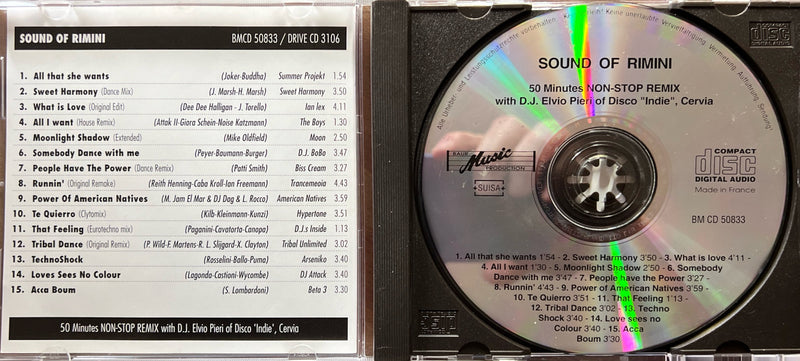 Sound Of Rimini - CD - 50 Minutes Non-Stop Remix (VG+/M)