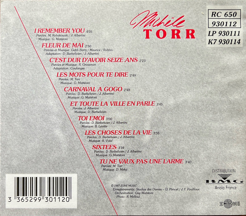 Michèle Torr - CD - I Remember You (NM/M)