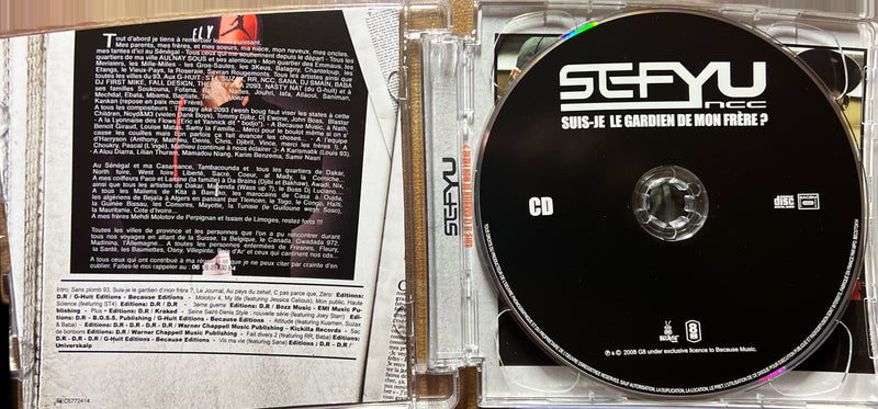 Sefyu - CD + DVD - Suis-Je Le Gardien De Mon Frère ? (NM/NM)