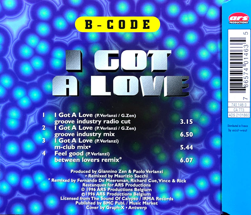 B-Code - I Got A Love Maxi CD (NM/NM)