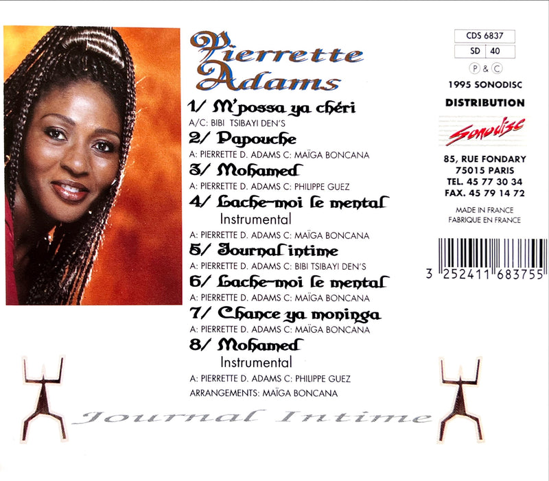 Pierrette Adams CD Journal Intime (NM/VG+)