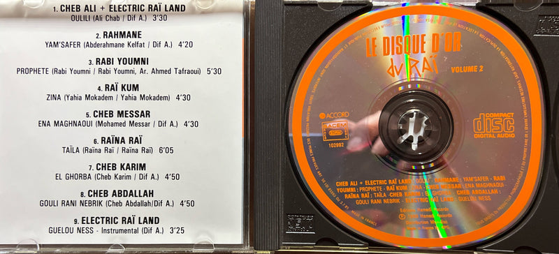 Compilation Raï - CD - Le Disque d'Or du Raï Vol. 2 (NM/M)