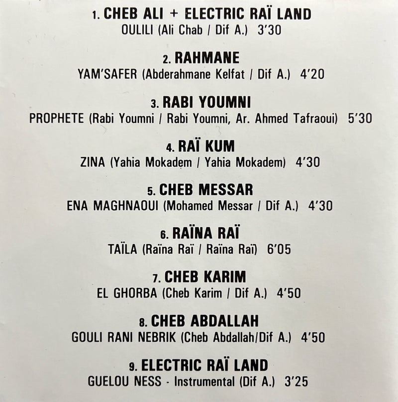 Compilation Raï - CD - Le Disque d'Or du Raï Vol. 2 (NM/M)
