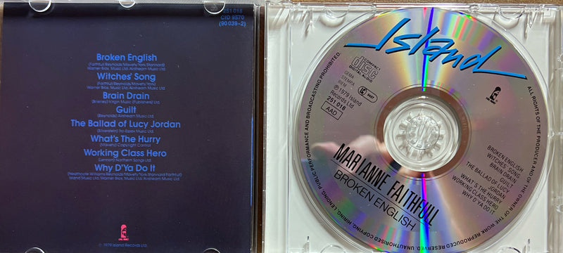 Marianne Faithfull - CD - Broken English (NM/M)