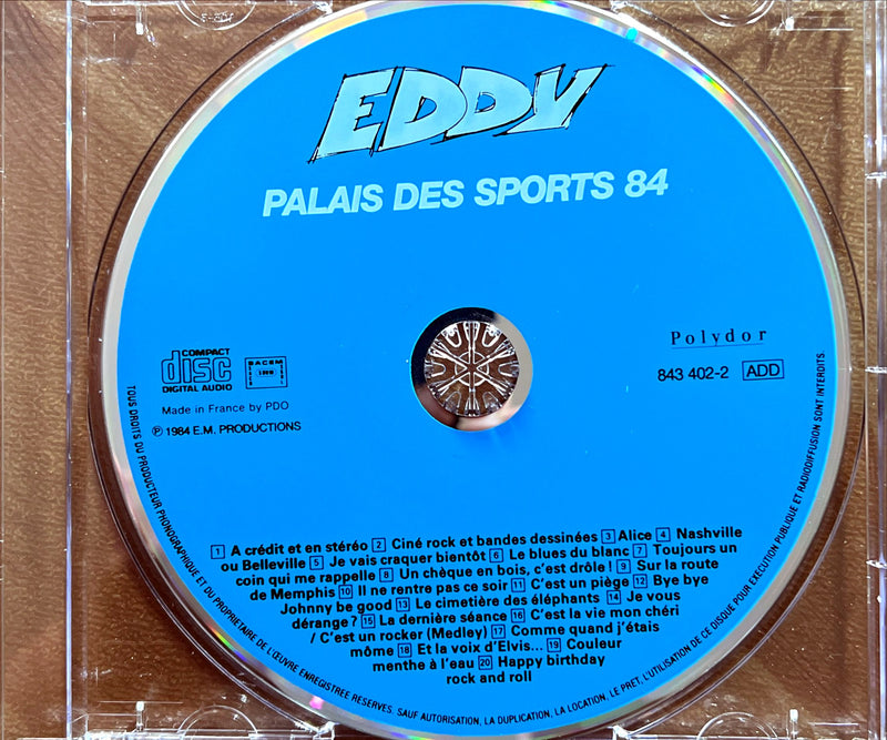 Eddy Mitchell CD Palais Des Sports 84 (M/VG+)