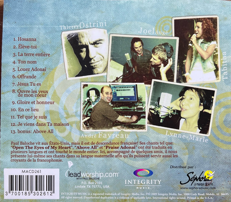 Paul Baloche & Friends - CD - Ouvre Les Yeux De Mon Cœur (NM/NM)